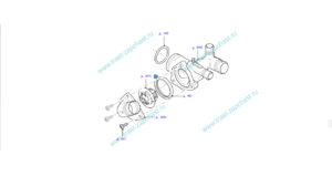 Термостат в сборе ЕВРО-4 PSA Boxer 3, Jumper 3, Ford Transit 11-> 2.2 PUMA