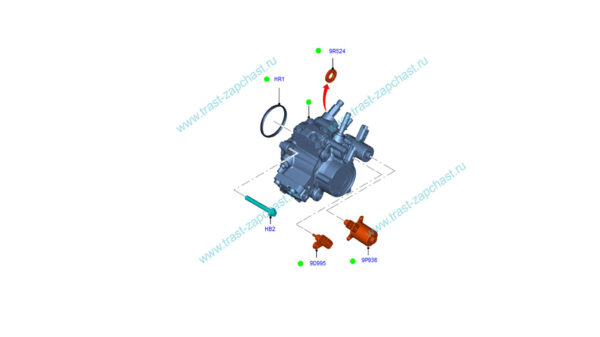 ТНВД 2.2 Евро-5 FWD Ford PSA BK2Q-9B395-CB  BK2Q-9B395-CA PSA