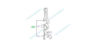 Шатун Ford 155 2,2 Peugeot Boxer3-Fiat Ducato3 (под высокий поршень75 мм) упаковки NO(BB3Q 6200 AAA)