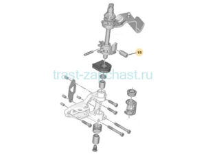 Втулка стопорная пружины шарика КПП