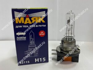 Лампа фары дальний  H15 12V 15W/55W  Tr'14