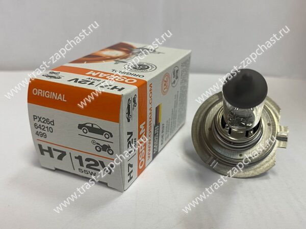 Лампа фары ближний  H7 12V 55W  TR > 14 OSRAM