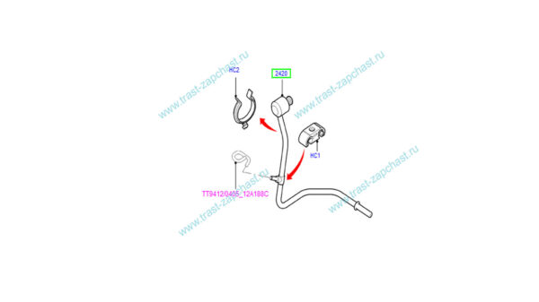 Шланг вакуумного усилителя  6C11-2A152-DC