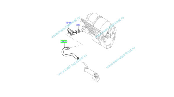 Шланг печки TR > 06 2.2 155 л.с RWD (впускной)  CC1118K579AC/1750258 OTOCAH