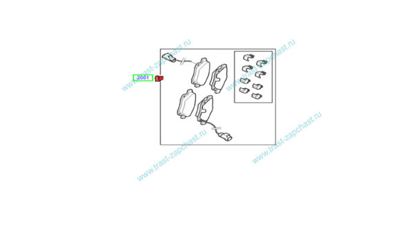 Тормозные колодки передние TR > 06 -12 115-140-155 л.с.9C11-2K021-BA BOSCH с датчиком