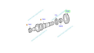 Шестерня 2-й передачи большой зуб