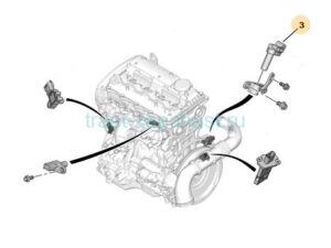 Датчик коленвала ЕВРО 5 PSA Ford BK21-6C315-BA PSA