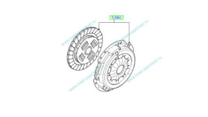 Сцепление 2.4 (корзина+диск) одномассовое TR > 06 7C117540BB  LUK