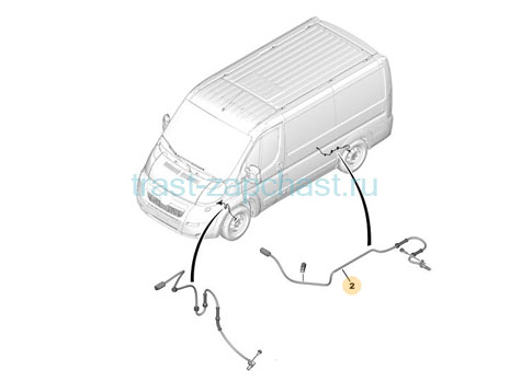 Датчик ABS задний Peugeot Boxer3-Fiat Ducato3