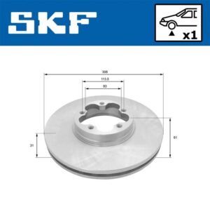 Диск тормозной передний с 2014 г.в (с двухскатными задними колесами) SKF