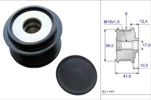 Шкив генератора AUDI A4 1,8/2,0 TFSI 06/08->/ A5 1,8/2,0 TFSI 10/07->/ Q5 2,0 TFSI 11/08->,VW Amarok