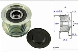 Шкив генератора AUDI A4/A6 1.6-2.0 00-