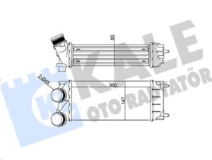 Интеркулер Peugeot Partner, Citroen Berlingo 1.6 DV6DTED Euro 5 (KALE OTO RADYATÖR)