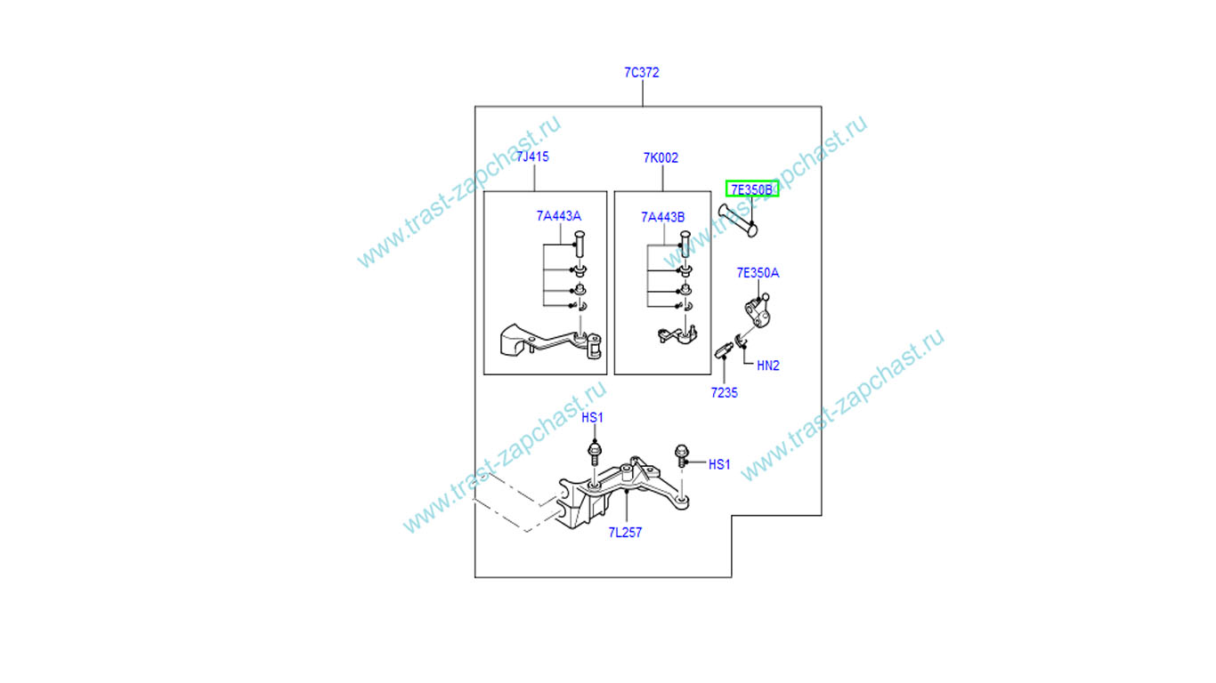 Тяга переключения передач MT 82 6-ти ступенчатая 6C1R7F027CA/1388048 OTOCAH