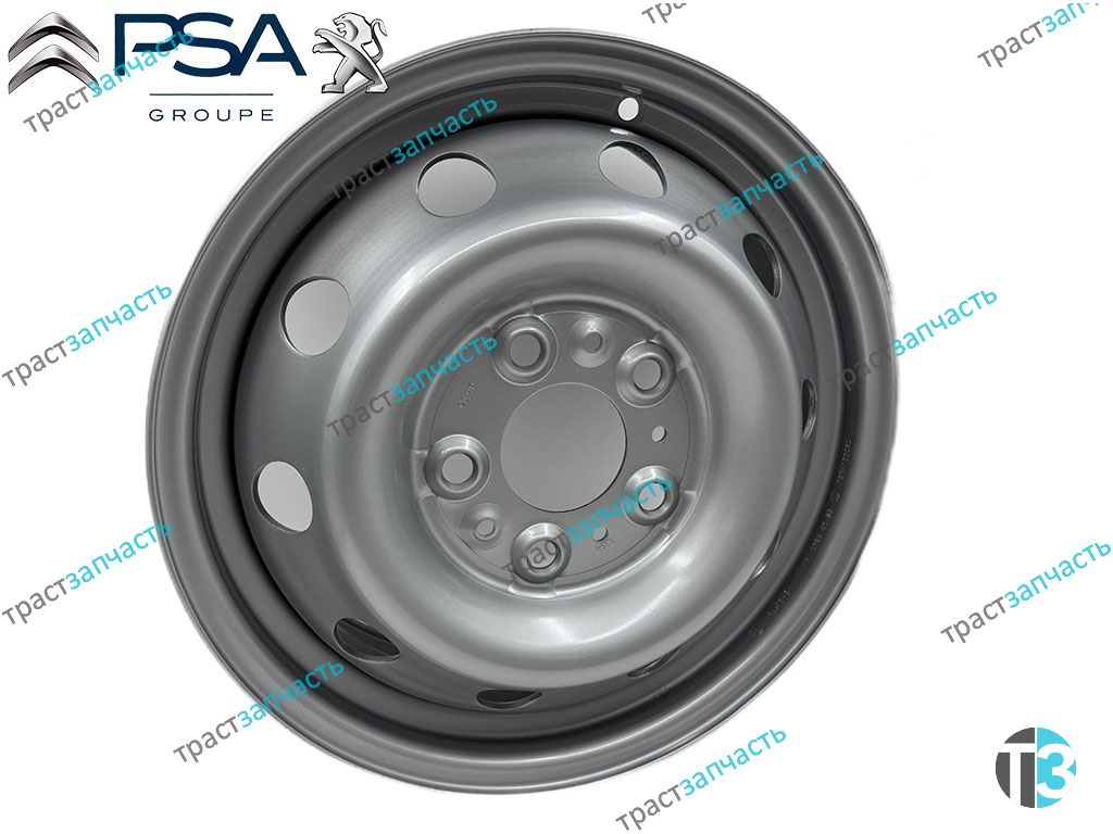 Диск колеса Ducato RUS 244/250 06-, Boxer, Jumper 06- R16 1610789280 ORG PSA