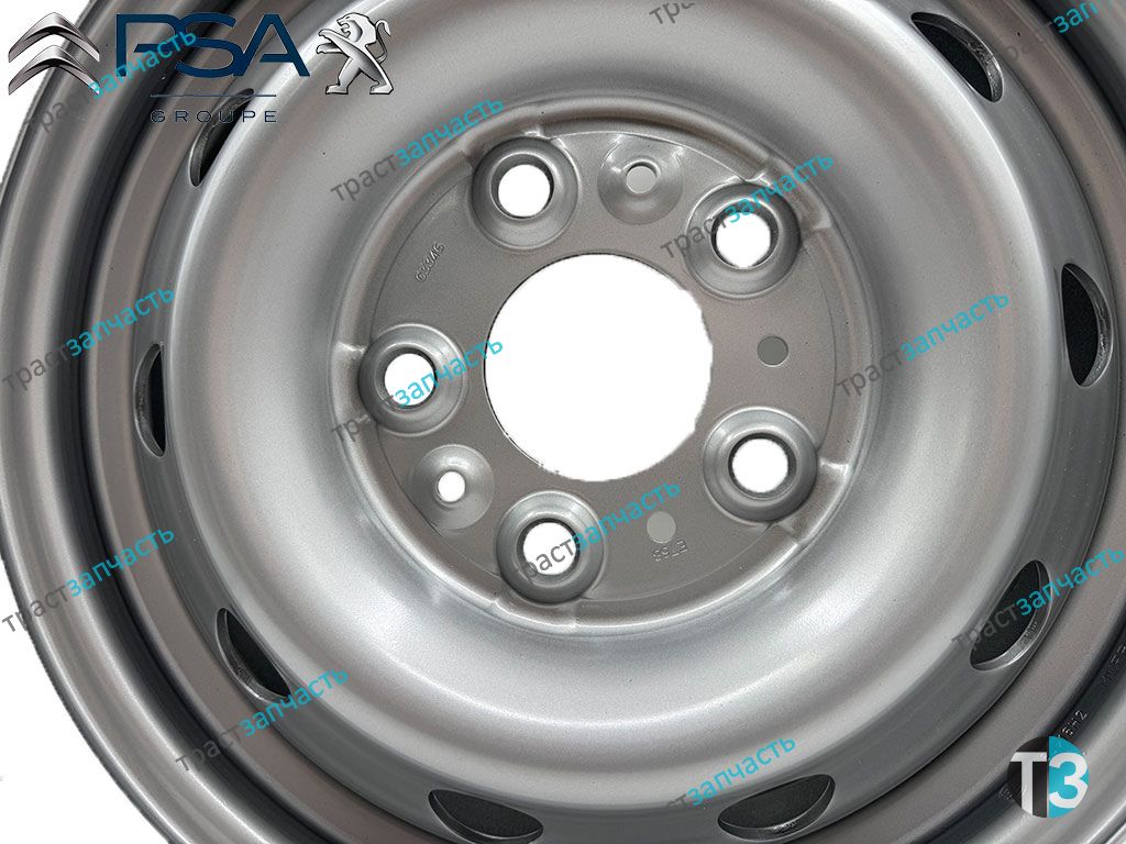 Диск колеса Ducato RUS 244/250 06-, Boxer, Jumper 06- R16 1610789280 ORG PSA - Миниатюра товара 4