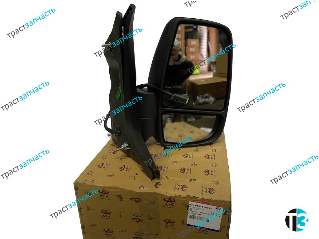 Зеркало Ford Transit Tr’14- (пасс.сторона, короткое,прозрачный повторитель) ATY - Миниатюра товара 1
