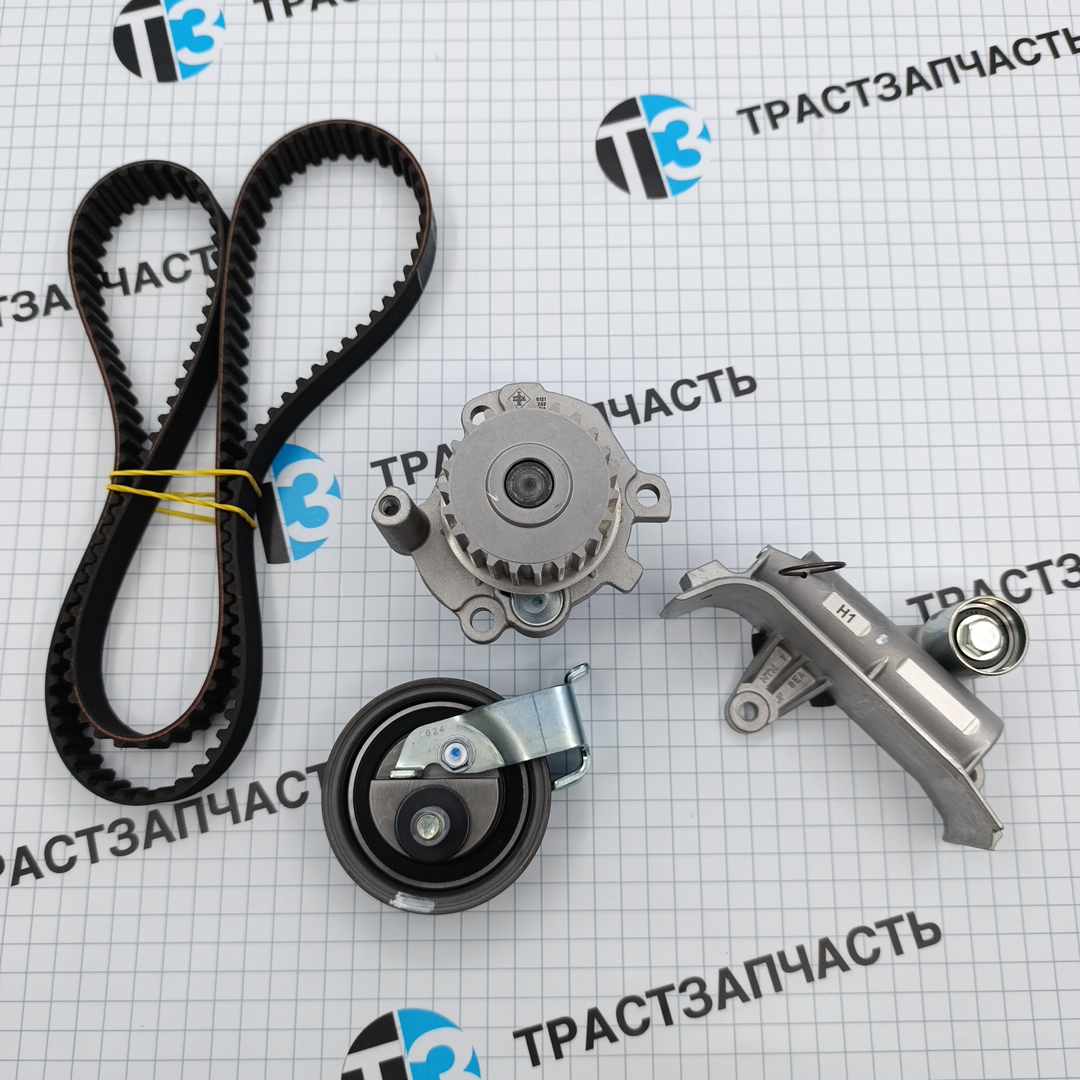 Комплект (ГРМ+Помпа) VW AUDI A3 (96-13),A4 (94-08) SKODA Octavia (97-) (1.8) INA - Миниатюра товара 2