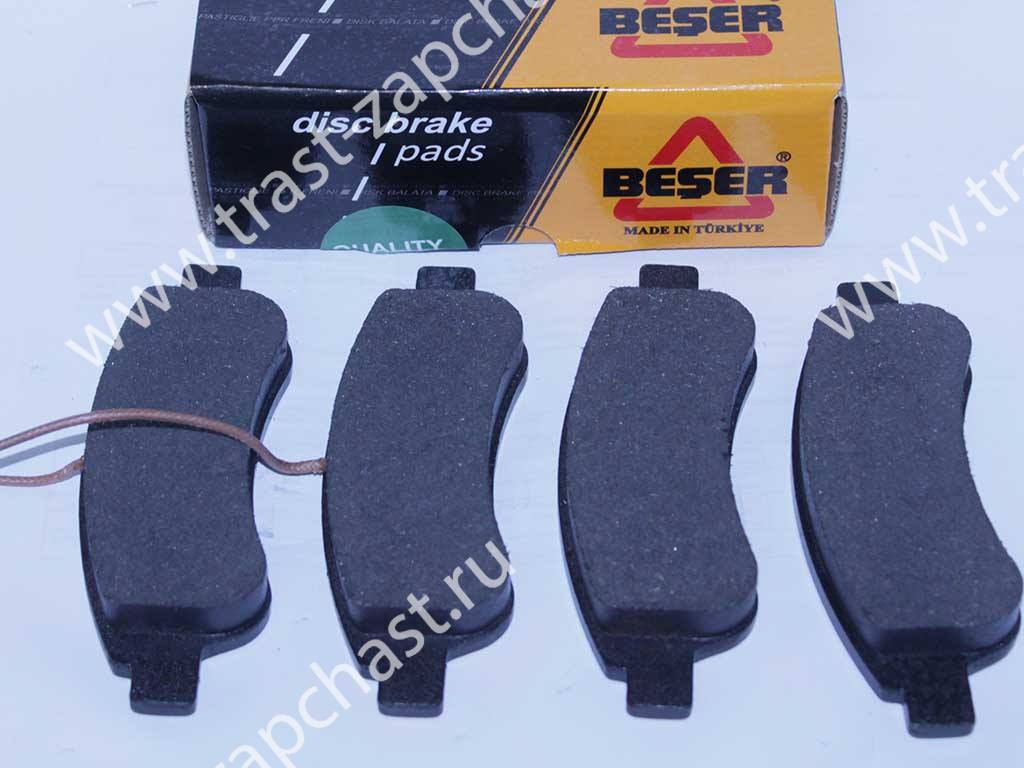 Тормозные колодки задние Boxer3-Ducato3 (250-290 кузов) R15/16 +Датчик BESER - Миниатюра товара 1