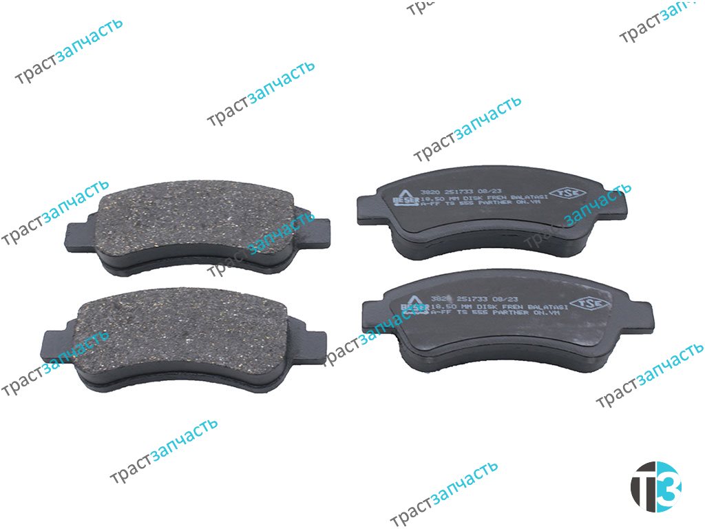 Тормозные колодки задние Boxer3-Ducato3 (250-290 кузов) R15/16 BESER - Миниатюра товара 1