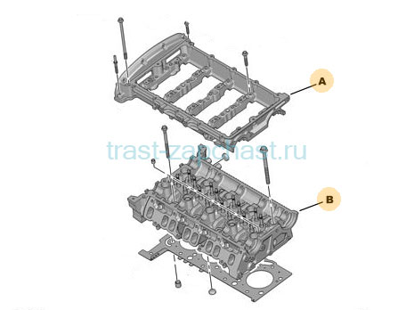 ГБЦ 2,2 (ЕВРО 5) ПУСТАЯ Ford PSA Fiat 2,2 FWD BK2Q6C032AD/1740107/T198680/1607126580 OTOCAH - Миниатюра товара 8