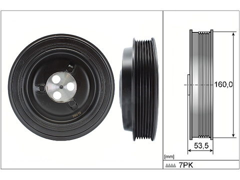 Шкив коленвала демпферный TR > 06 RWD BK3Q6B319CB/1748942 INA EUROPE - Миниатюра товара 1