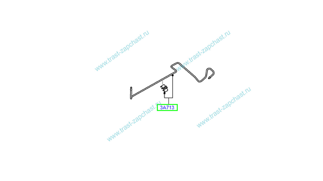 Трубка ГУРа шланг обратки TR > 06 2.2 155 л.с 6C113A713GC/1746200 OTOCAH - Миниатюра товара 2