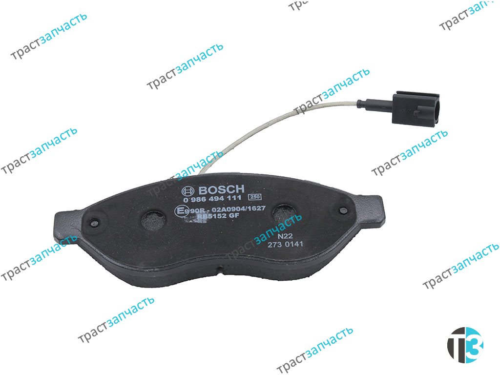 Тормозные колодки передние Боксер/Дукато(250) R15 BOSCH EUROPE - Миниатюра товара 3