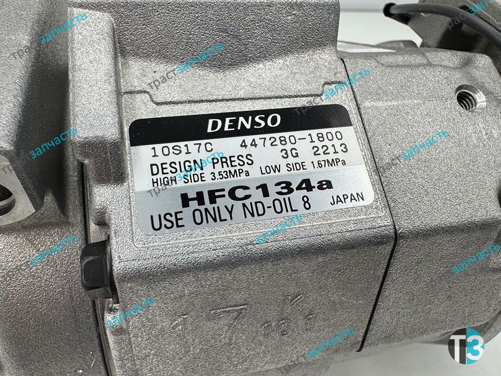 Компрессор кондиционера Iveco Daily 3.0 с 06 500060320/500060319/5801362246 NAVECO внутри DENSO - Миниатюра товара 4