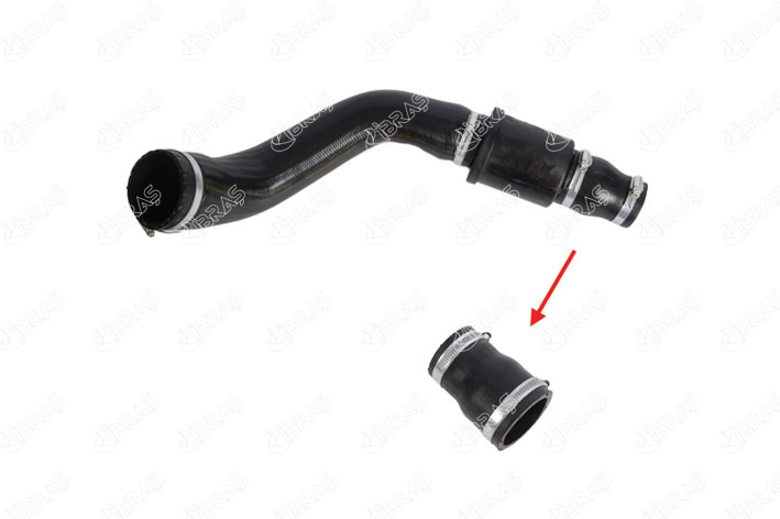 Патрубок турбины правый TR > 14 RWD (короткая часть) CC116C646DJ/2019954/1892418/1910635 IBRAS - Миниатюра товара 1