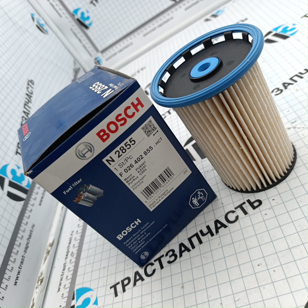 Фильтр топливный Volkswagen Touareg 3.0/4.2TDI 10> BOSCH EUROPE - Миниатюра товара 1
