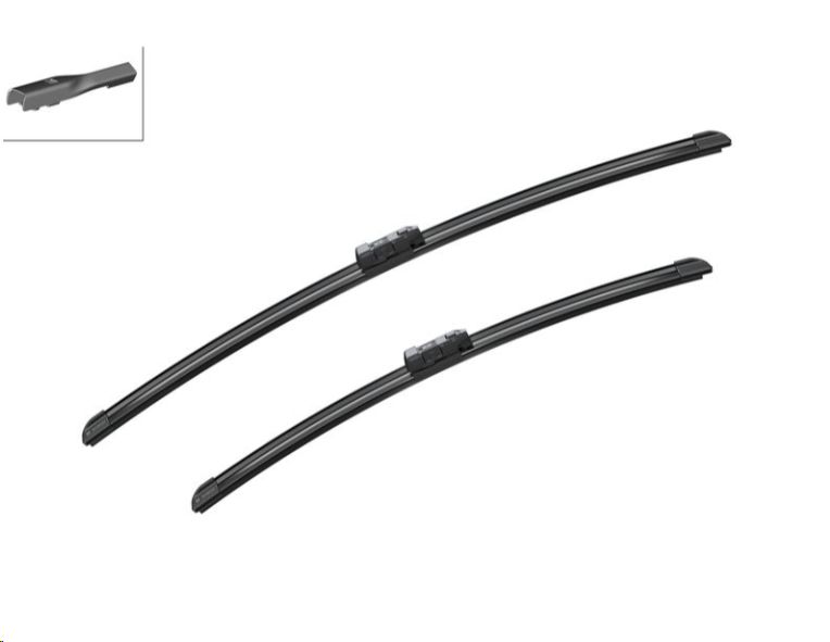 Щетки стеклоочистителя Volvo XC90,S90,V90, Audi Q5 (ком-т, бескаркасные, 625/500mm) BOSCH EUROPE - Миниатюра товара 1