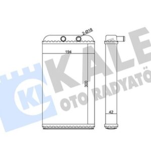 Радиатор печки Fiat Ducato 244 кузов 6448H8/46722710 KALE
