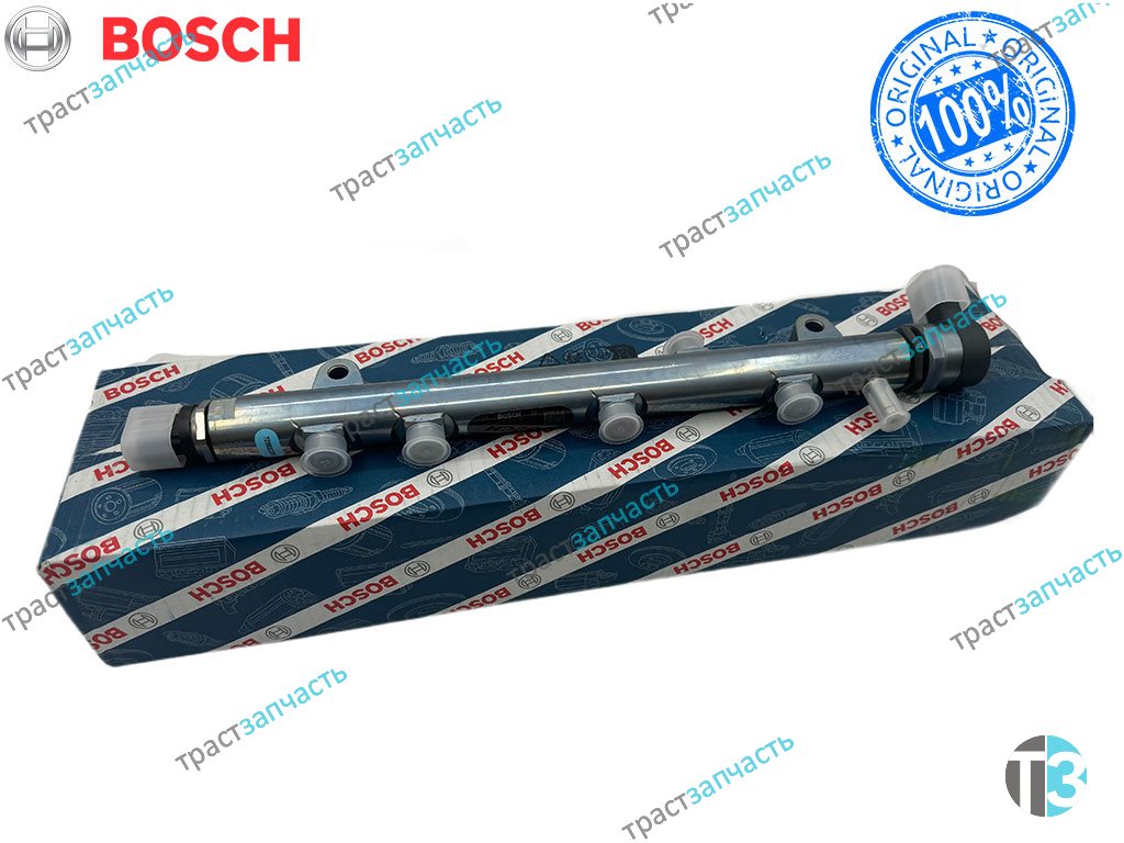 Топливная рампа с датчиком Iveco Daily 3.0 евро 5-6 504342424/0445224055/5801884246 BOSCH EUROPE - Миниатюра товара 1