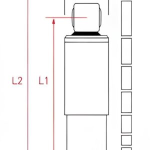 Амортизатор задний TR > 06 — 14 г. (односкат колеса) (L=504mm) (на корот.базу) ORG FORD