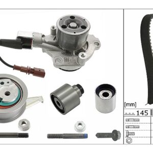 Комплект ГРМ+Помпа VW Passat/Golf VII AUDI A4 B8 B9 A5 A6 C7 Q3 2.0TDI SKODA Octavia/Superb INA EUR