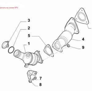 Хомут глушителя Fiat Ducato 2.3 (между катализатором и турбиной) 46816240 ORG FIAT
