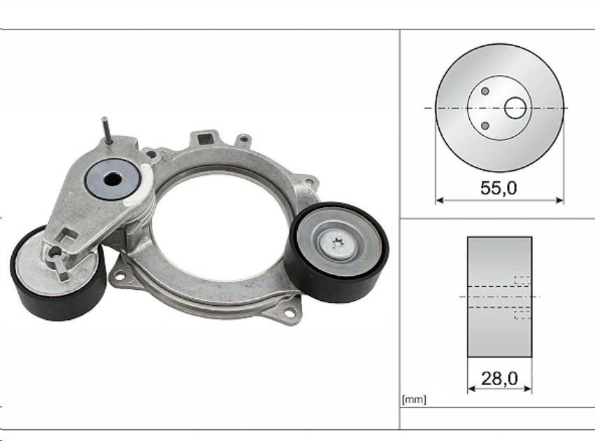 Ролик генератора VAG Audi,Seat,Skoda,Volkswagen (натяжной) 2.0 TDI INA - Миниатюра товара 1