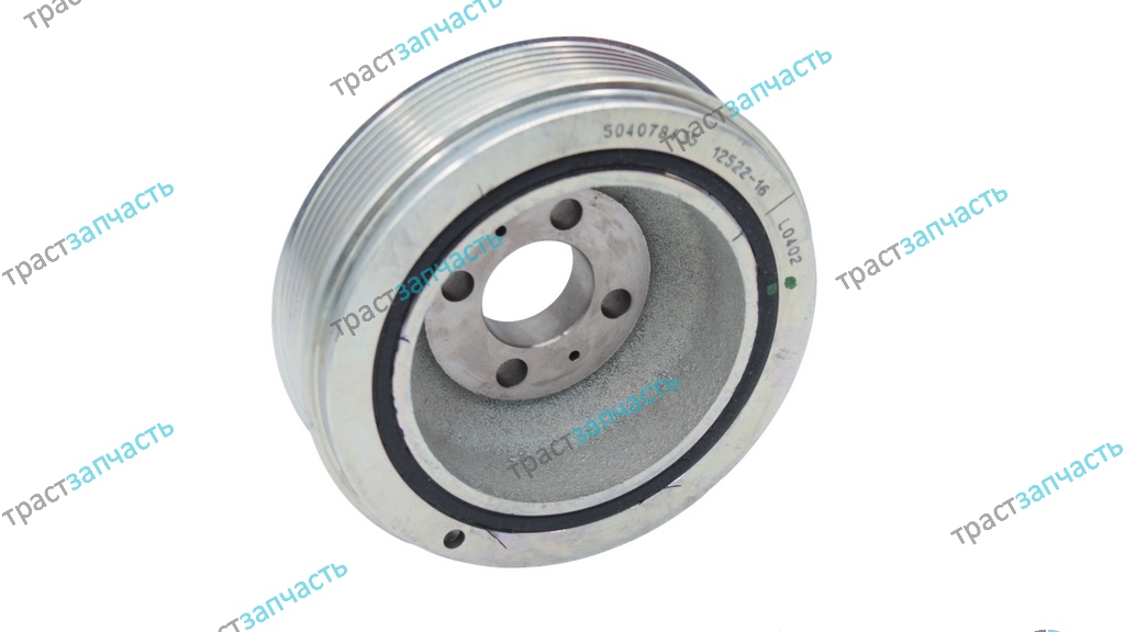 Шкив коленвала демпферный Ducato 2,3 06-14 (без кондиционера) 504017415/504078435 ORG IVECO - Миниатюра товара 2
