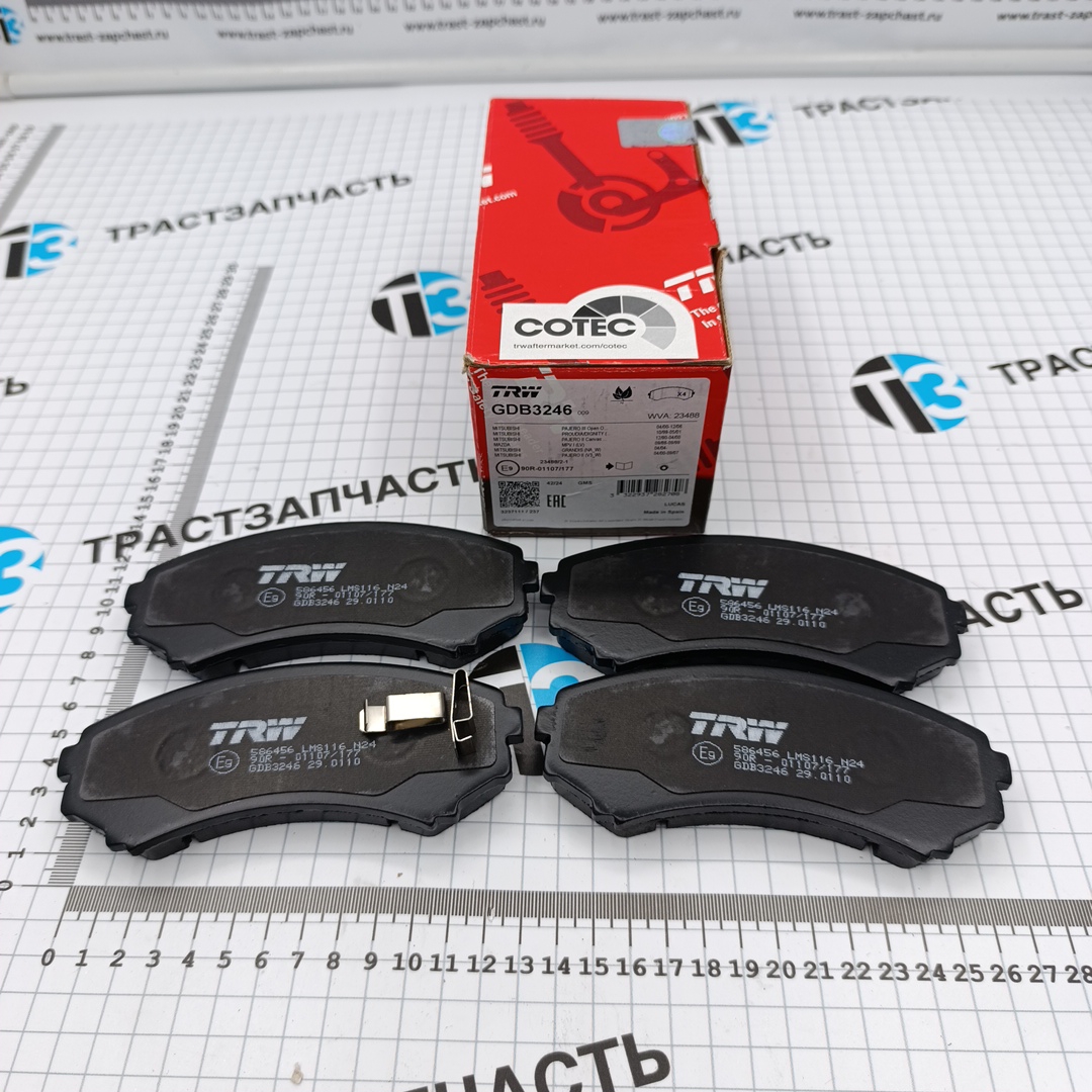 Тормозные колодки передние Mitsubishi Endeavor 2003-2011 TRW EUROPE - Миниатюра товара 1