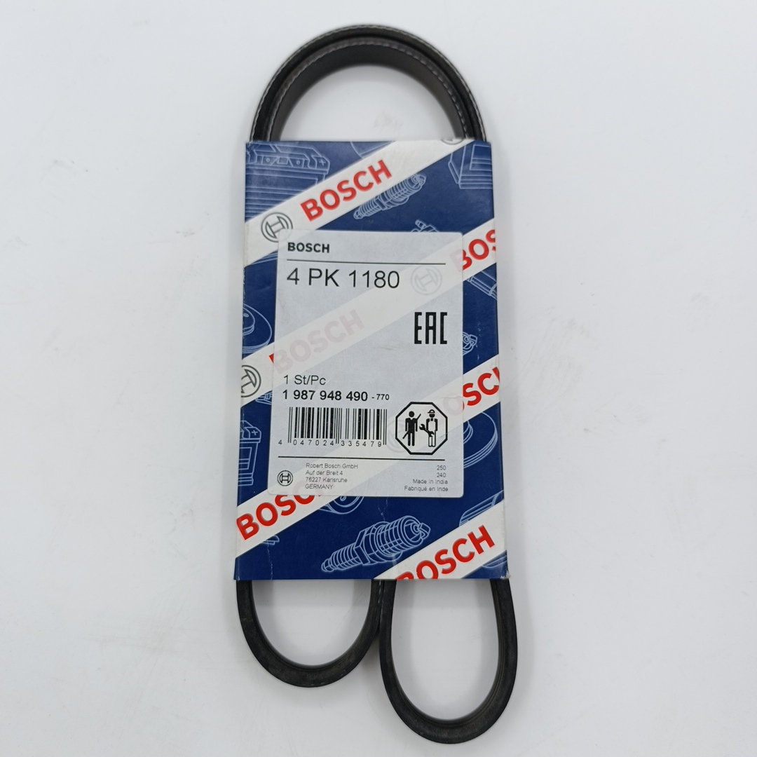 Ремень привода генератора 4PK1180 Nissan Maxima 3.0 V6 88-94 BOSCH EUROPE - Миниатюра товара 2