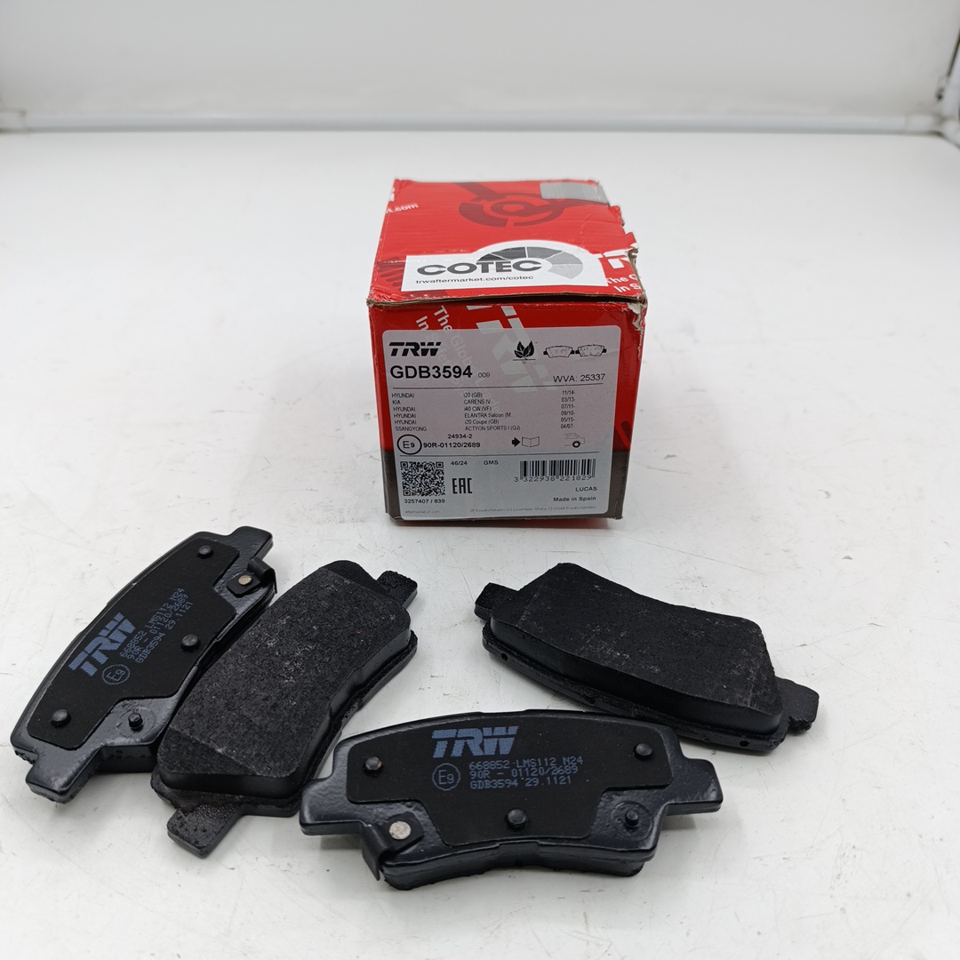 Тормозные колодки задние SSANGYONG ACTYON II, SPORTS I-II, KORANDO, KIA CARENS IV TRW EUROPE - Миниатюра товара 1