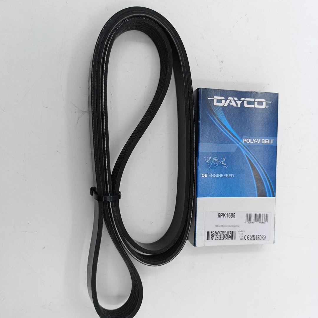 Ремень генератора Ford Transit 2.2 Tr’12- (6PK1685 перед.привод,FWD под 3 обводных ролика) DAYCO - Миниатюра товара 1