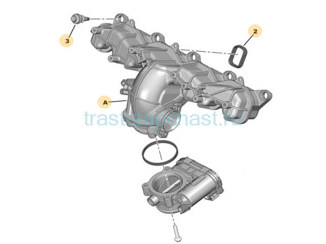 Коллектор впускной Ford Transit, Peugeot Boxer 2.2 (Евро 5) 1770548/9677030680/2545517 (Ford Otosan) - Миниатюра товара 2