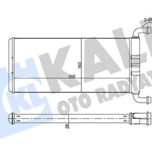 Радиатор печки Volkswagen Crafter 2.0-2.5 (до 2016г.), Mercedes Sprinter 906 KALE