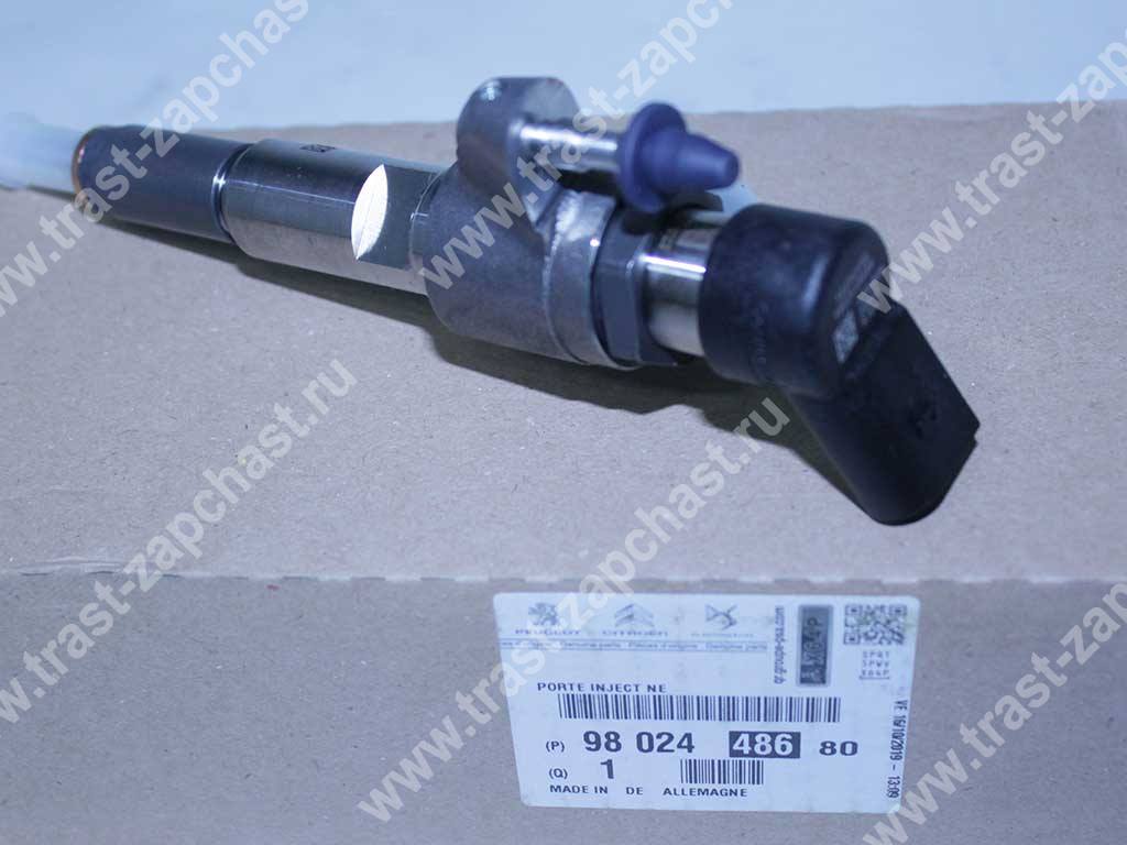 Форсунка топливная Peugeot 1.6 HDI/TDCI 1791017/AV6Q9F593AD/9802448680 ORG PSA