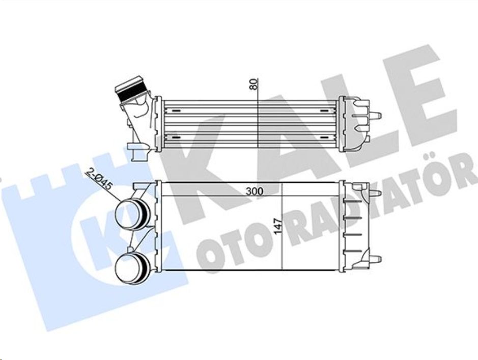Интеркулер Peugeot Partner, Citroen Berlingo 1.6 DV6DTED Euro 5 (KALE OTO RADYATÖR) - Миниатюра товара 1
