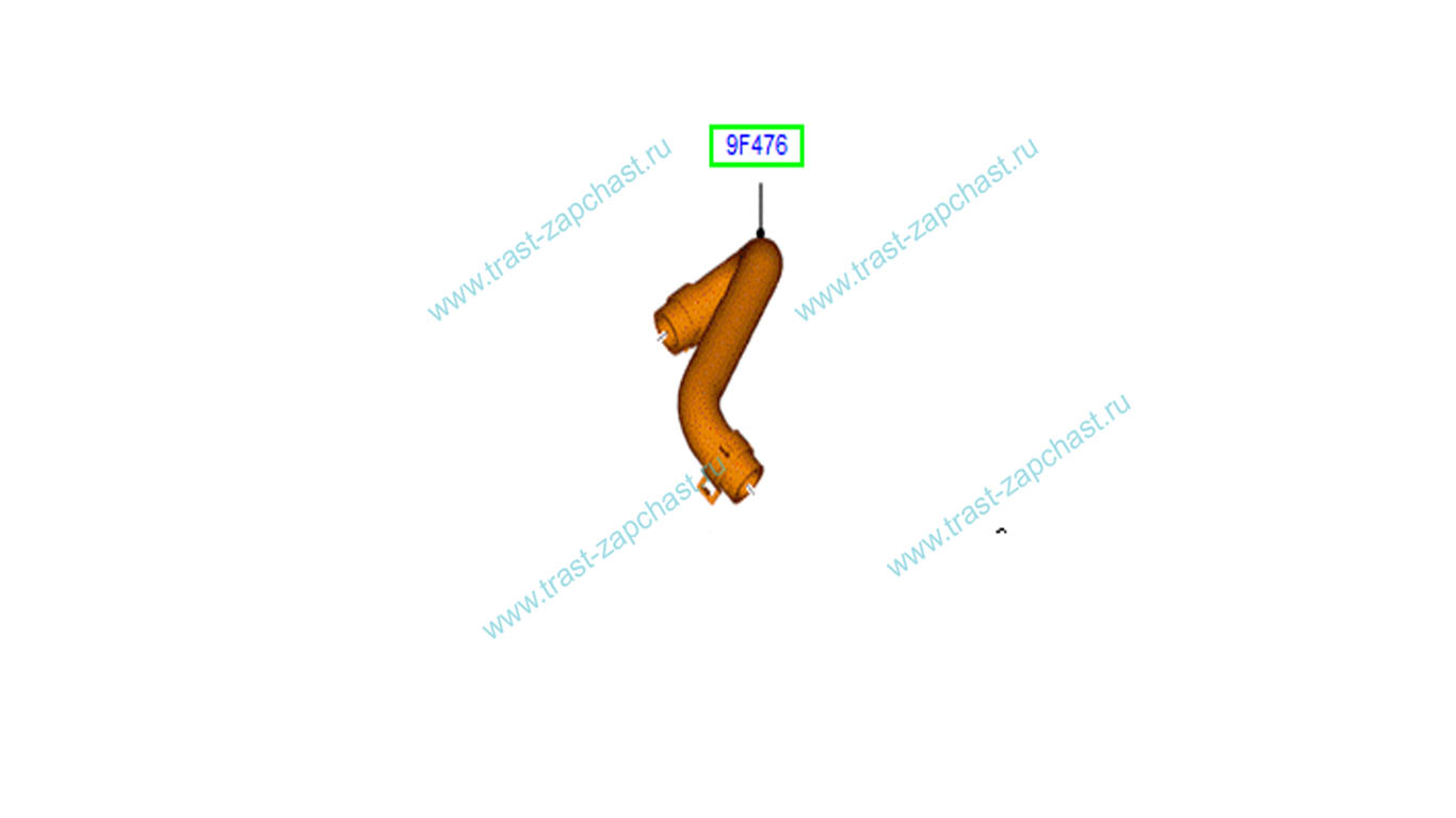 Шланг от егр к охладителю TR > 14 2.2 125-155 л.с. CK4Q9F476AB/1908743/1814765 OTOCAH - Миниатюра товара 2