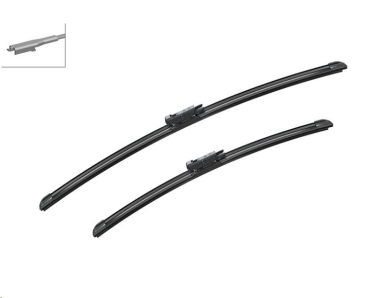 Щетки стеклоочистителя Mercedes-Benz W169, W245  (ком-т, бескаркасные,650/575mm) BOSCH AERO TWIN - Миниатюра товара 1