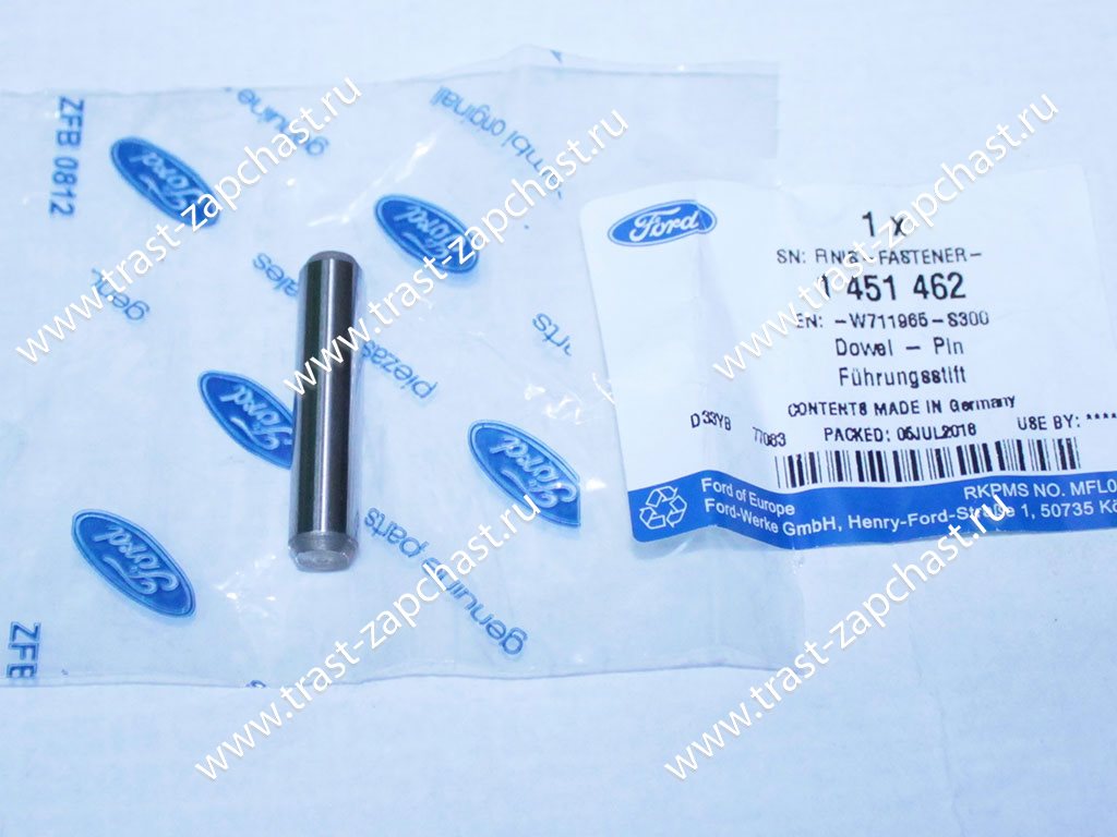 Штифт блока FORD PSA W711965S300/1451462 JMC - Миниатюра товара 1